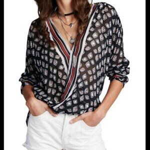 Free People Before Dawn Criss Cross Top